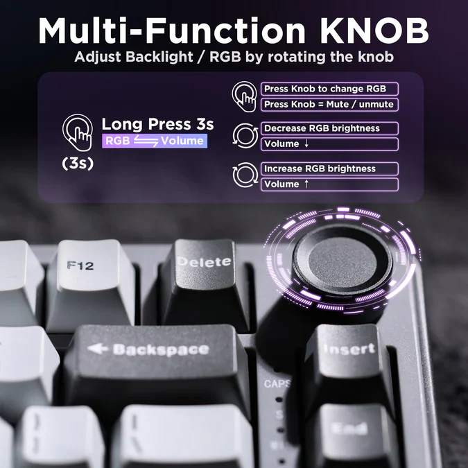 YUNZII RT75 Rapid Trigger Gaming Magnetic Keyboard - Image 6