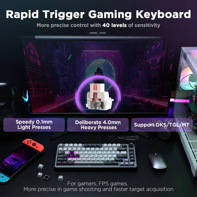 YUNZII RT75 Rapid Trigger Gaming Magnetic Keyboard - Image 7