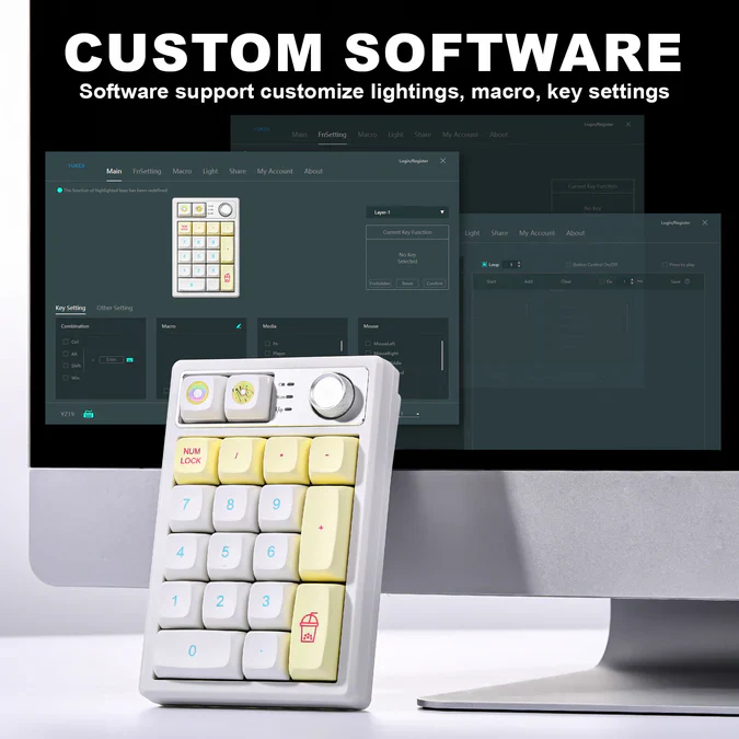 Yunzii YZ19 Gasket Wireless Mechanical Numpad - Image 4